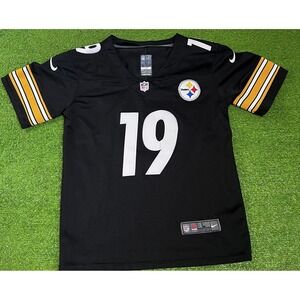 Pittsburgh Steeler Jersey JuJu Smith Schuster Black Gold Yth Lg Adlt XS Stitched